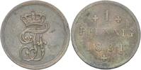 Mecklenburg Schwerin 1 Pfennig Friedrich Franz I. -