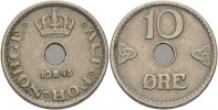 Norwegen 10 Öre Haakon VII. -