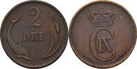 Dänemark 2 Öre Christian IX (1863-1906) -