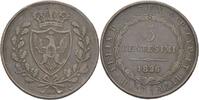 Italien Sardinien 5 Centesimi Karl Felix, 1821-1831. -