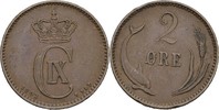 Dänemark 2 Öre Christian IX. -