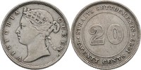 Straits Settlements 20 Cents Victoria, 1837-1901 -