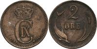 Dänemark 2 Öre Christian IX. 1863-1906 -