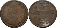 Erfurt, Mainz, Bistum 3 Pfennige Johann Friedrich Karl Graf von Ostein 1743-1763 -