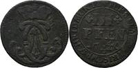 Bistum Münster 3 Pfennige Clemens August von Bayern, 1719-1761 -