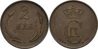Dänemark 2 Öre Christian IX. (1873 - 1906) -