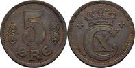 Dänemark 5 Öre Christian X., 1912-1947 -