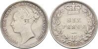 Großbritannien Victoria, 1837-1901 6 Pence 1883 kl. Randfehler, ss