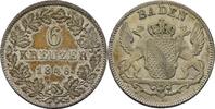 Baden Karlsruhe 6 Kreuzer Leopold, 1830-1852 -