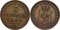 Reuss älterer Linie 3 Pfennige Heinrich XXII. (1859-1902) -