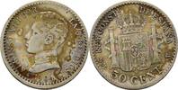 Spanien 50 Centimos Alfonso XIII. -