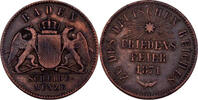 Baden Karlsruhe 1 Kreuzer 1871 ss 10,00 EUR  Excl. 7,00 EUR Verzending