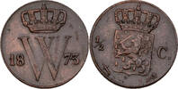 Niederlande 1/2 Cents 1873 Willem III., 1849 - 1890. ss 15,00 EUR  Excl. 7,00 EUR Verzending