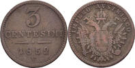 &Ouml;sterreich Venetien 3 Centesimi 1852 V Franz Joseph I., 1848-1916 ss 12,00 EUR  Excl. 7,00 EUR Verzending