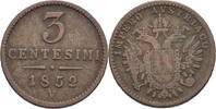 &Ouml;sterreich Venetien 3 Centesimi 1852 V Franz Joseph I., 1848-1916 ss 12,00 EUR  Excl. 7,00 EUR Verzending