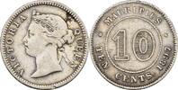 Mauritius 10 Cents 1897 Victoria (1837-1901) ss 20,00 EUR  Excl. 7,00 EUR Verzending