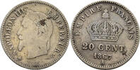 Frankreich 20 Centimes 1867 A Napoleon III. ss 13,00 EUR  Excl. 7,00 EUR Verzending