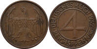 Deutsches Reich 4 Reichspfennig 1932 A ss 10,00 EUR  Excl. 7,00 EUR Verzending
