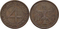 Deutsches Reich 4 Reichspfennig 1932 ss 10,00 EUR  Excl. 7,00 EUR Verzending