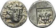 Inseln vor Karien Rhodos Hemidrachme Magistrat Melantas -