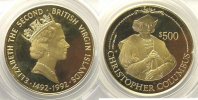 World coins 500 Dollars British Virgin Islands Elisabeth II (1952-2022) 500 Dollars (1991) PCGS-PR67DCAM BE -