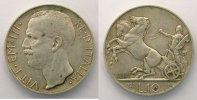 World coins 10 Lire Italy Vittorio Emanuele III (1900-1946) 10 Lire 1928 R (Roma) TB+/TTB -