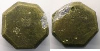 monetary weights Weight of cities Identification incertaine Poids d'une demi-livre hexagonal 48mm TB -