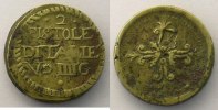 monetary weights Vatican and Papal States Anonyme Poids monétaire du Double Pistoles d'Italie TB+/TTB -
