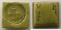 monetary weights Spain Anonyme Poids monétaire du double écu TB+/TTB -