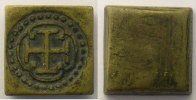 monetary weights Spain Anonyme Poids monétaire du double écu TTB -