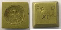 monetary weights Spain Anonyme Poids monétaire du quadruple écu TTB -