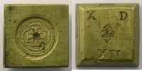 monetary weights Spain Anonyme Poids monétaire du quadruple écu TTB -