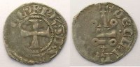 Coins of crusaders states Denier Frankish Greece, Achaea Philip of Savoy (1301-1306) Denier TB/TB+ -