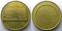 World coins bronze Belgium Medals HART pose de la 1ère pierre des Galeries St-Hubert 6 mai 1846 Bruxelles bronze doré 67,5mm SUP -