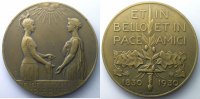 World coins bronze Belgium Medals BONNETAIN Centenaire de la Belgique 1830-1930 bronze 67mm SUP -