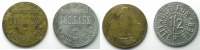German emergency coins Wangen (Württemberg) Brauerei Jos. Lanz Gut für 1/2 Liter Bier, 1 Liter TTB/TTB+ -
