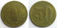 German emergency coins Leipzig (Sachsen) Gasthaus Napoleonstein 50 (Pf) TB+ -