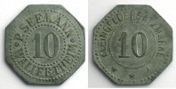 German emergency coins Wallertheim (Hessen) P. Seemann 10 (pf) TTB+ -
