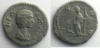 Roman empire Julia Domna Denarius R/ IVNO (Rome 209) TB+/TTB -