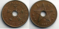 World coins 1 Cent Zaire Etat Indépendant du Congo (1885-1908) 1 Cent. 1888 SUP -