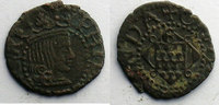 World coins Denier Spain Philippe III (1598-1621) Denier GIRONA TB+ -