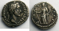 Roman empire Antoninus Pius (138-161) Denarius R/ COS IIII (Rome 148-149) TTB -