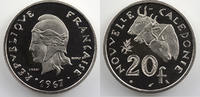 French colonial coinage 20 Francs New Caledonia Lec.103 20 Francs 1967 Essai FDC -