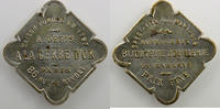 Münzen PARIS (75)   Gerbe d Or (A la)     publicitaire carré coins arrondis en laiton nickelé   22mm    SUP/FDC Jeton  
