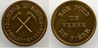 World coins Belgium Emergency coins Philippeville Sambre et Meuse Bon pour un verre de bière Lt, R 20mm SUP -