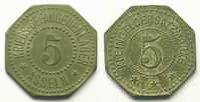 German emergency coins Asseln (Westfalen) Kriegsgefangenen-Lager 5 (Pf) TTB+ -