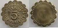 Tokens and Medals Tokens of Messes and Military Circles 24° Régiment d'Infanterie, Paris 5 c maillechort, rond festonné 20mm Paris FDC -