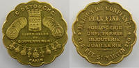Emergency coins and tokens Jeton PARIS (75) DETOUCHE Jeton publicitaire rond lobé en laiton 28mm (second empire) SUP/FDC -