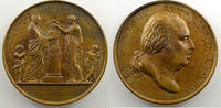 Tokens and Medals Bronze Medals of Louis XVIII Hommage rendu aux cendres royales profanées Andrieu/Galle Bronze 50.5mm 1817 Hommage rendu aux cendres royales profanées en 1793 FDC -