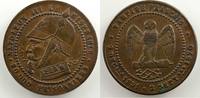 Coins of France 1793-1959 Satirical coins Chouette sur un canon; dessous des ossements Module 25mm cuivre TTB -